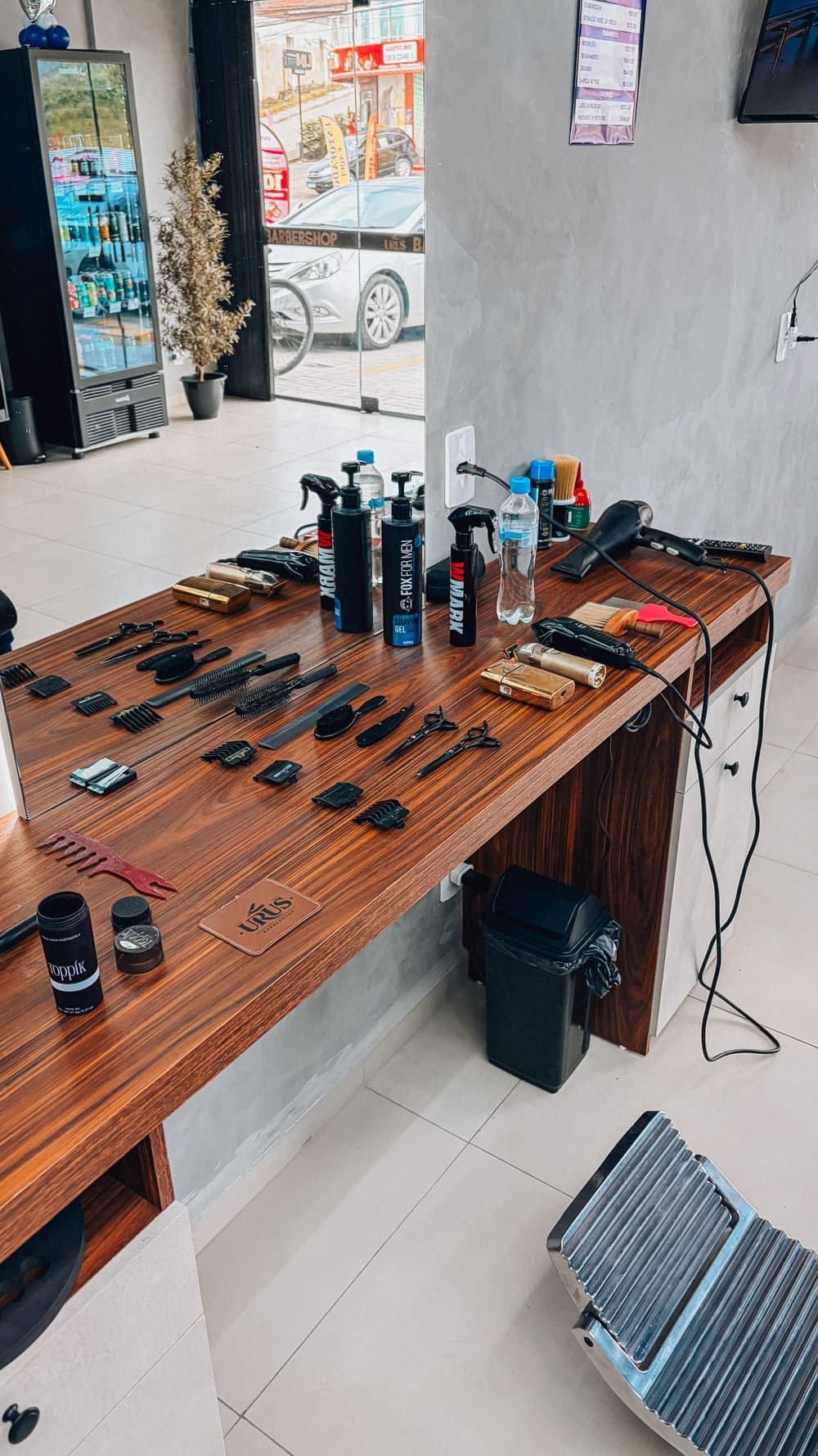 Barba alinhada com acabamento de luxo na URUS BARBERSHOP